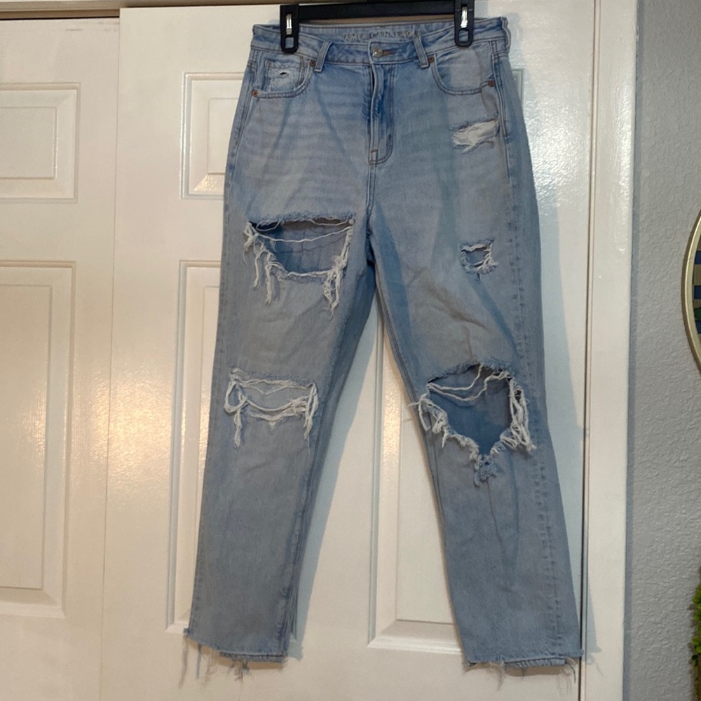 American eagle mom jeans size 10